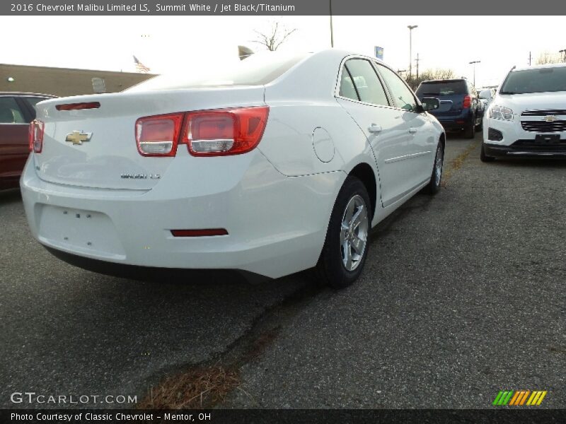 Summit White / Jet Black/Titanium 2016 Chevrolet Malibu Limited LS