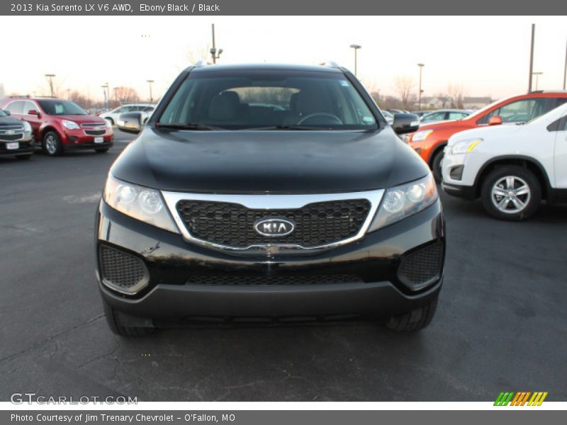 Ebony Black / Black 2013 Kia Sorento LX V6 AWD