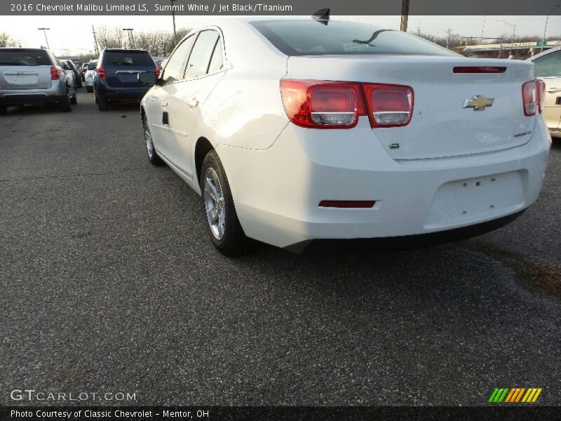Summit White / Jet Black/Titanium 2016 Chevrolet Malibu Limited LS