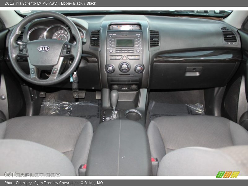 Ebony Black / Black 2013 Kia Sorento LX V6 AWD