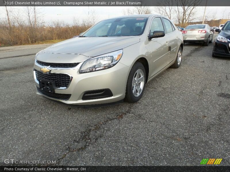 Champagne Silver Metallic / Jet Black/Titanium 2016 Chevrolet Malibu Limited LS