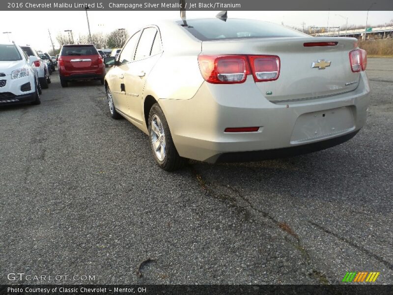 Champagne Silver Metallic / Jet Black/Titanium 2016 Chevrolet Malibu Limited LS