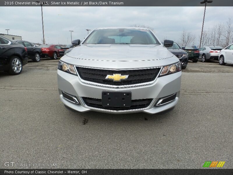 Silver Ice Metallic / Jet Black/Dark Titanium 2016 Chevrolet Impala LS
