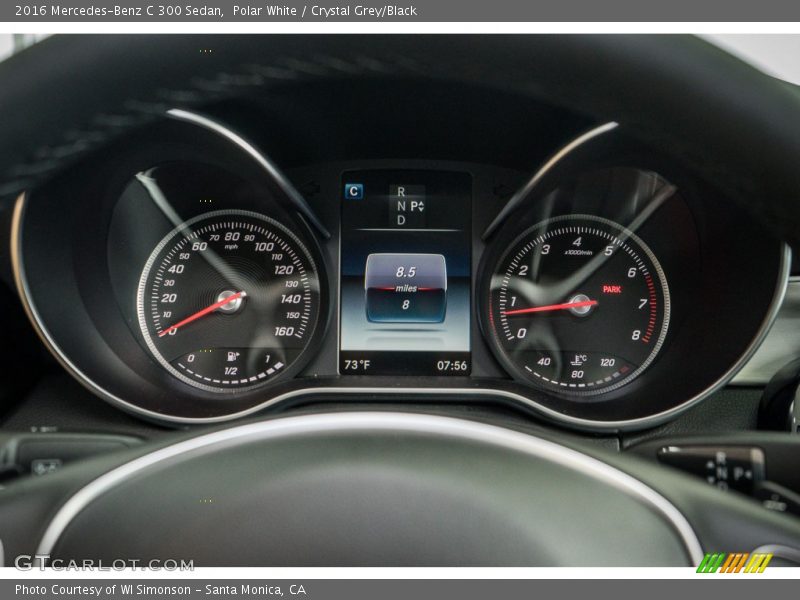 Polar White / Crystal Grey/Black 2016 Mercedes-Benz C 300 Sedan