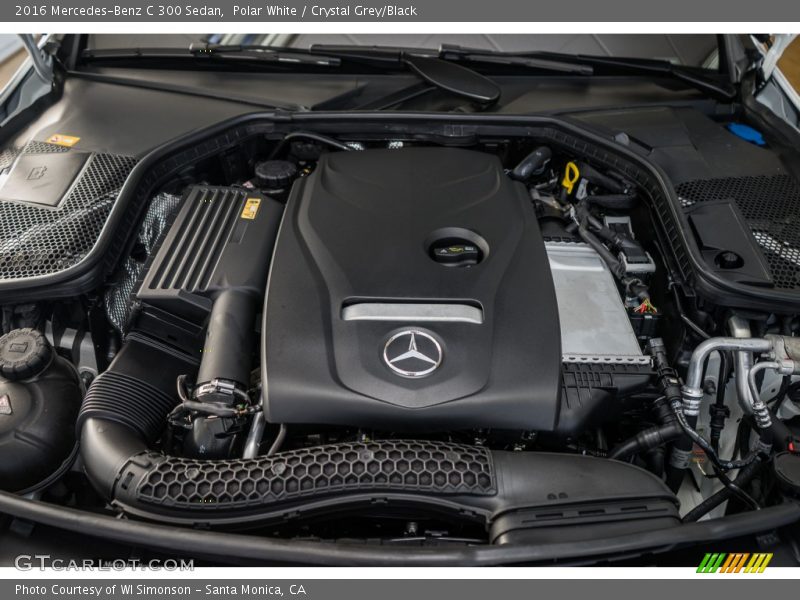 Polar White / Crystal Grey/Black 2016 Mercedes-Benz C 300 Sedan