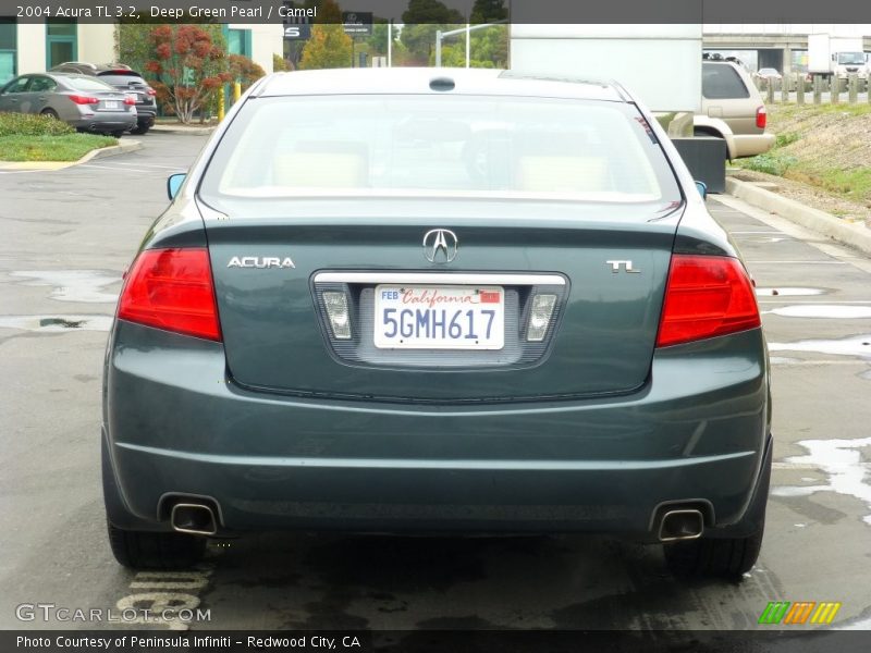 Deep Green Pearl / Camel 2004 Acura TL 3.2