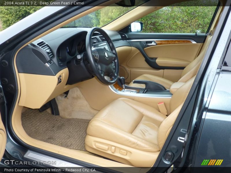 Deep Green Pearl / Camel 2004 Acura TL 3.2