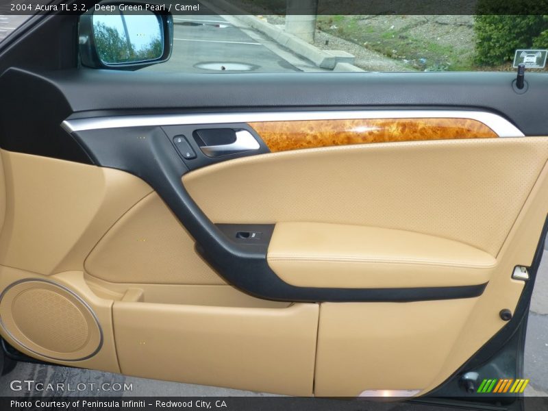 Deep Green Pearl / Camel 2004 Acura TL 3.2