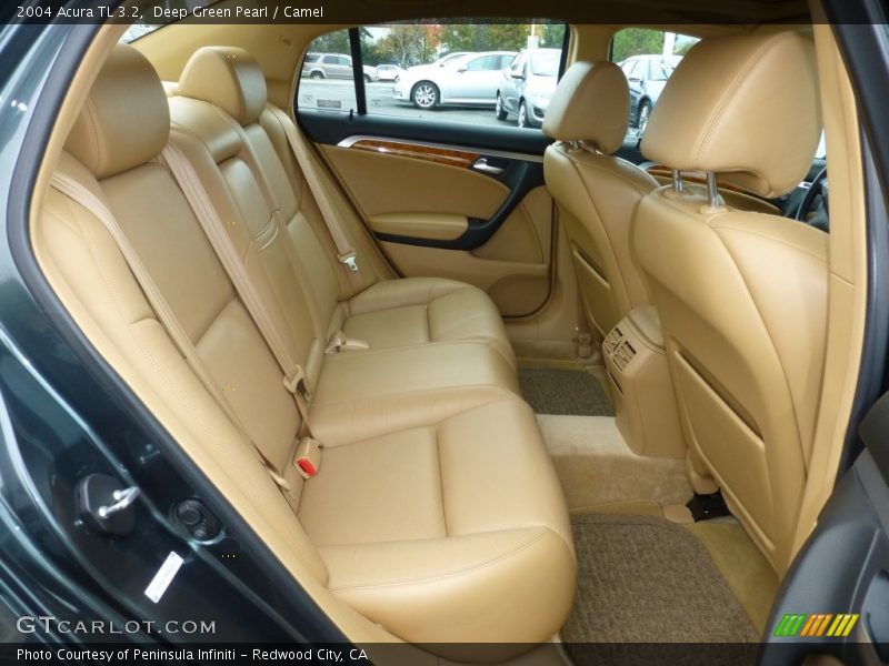 Deep Green Pearl / Camel 2004 Acura TL 3.2