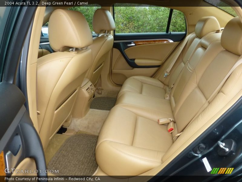 Deep Green Pearl / Camel 2004 Acura TL 3.2