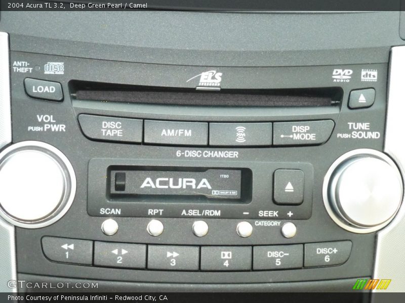 Deep Green Pearl / Camel 2004 Acura TL 3.2