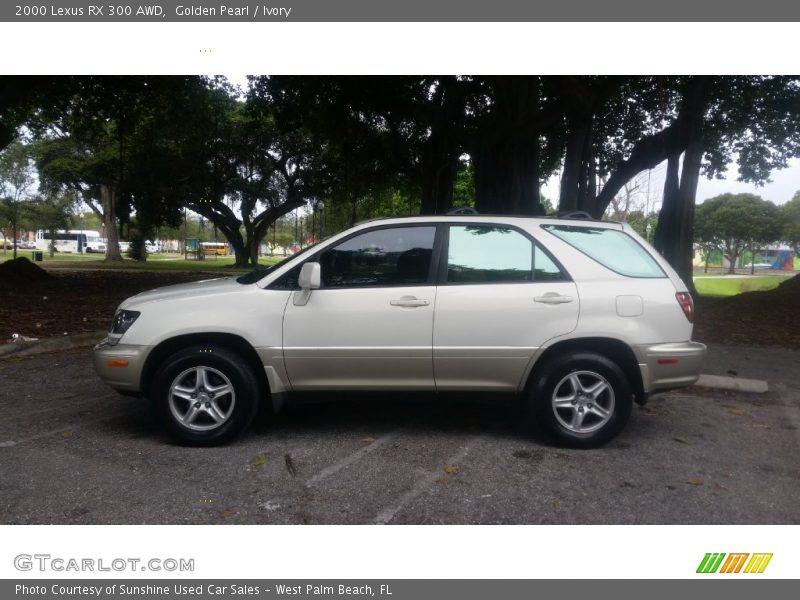 Golden Pearl / Ivory 2000 Lexus RX 300 AWD
