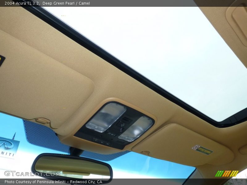 Deep Green Pearl / Camel 2004 Acura TL 3.2