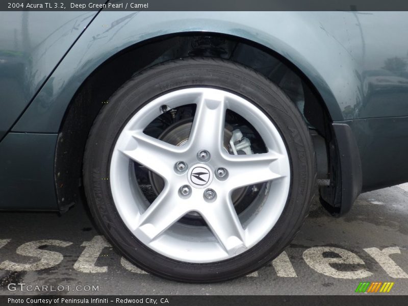 Deep Green Pearl / Camel 2004 Acura TL 3.2