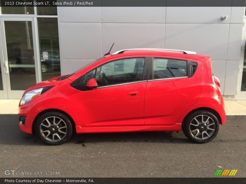 Salsa (Red) / Red/Red 2013 Chevrolet Spark LT
