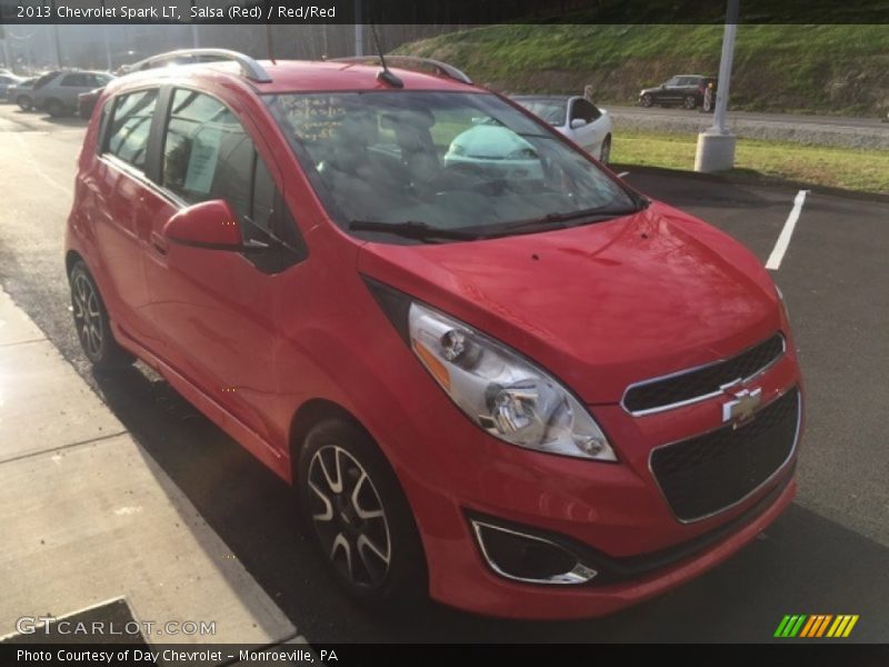 Salsa (Red) / Red/Red 2013 Chevrolet Spark LT