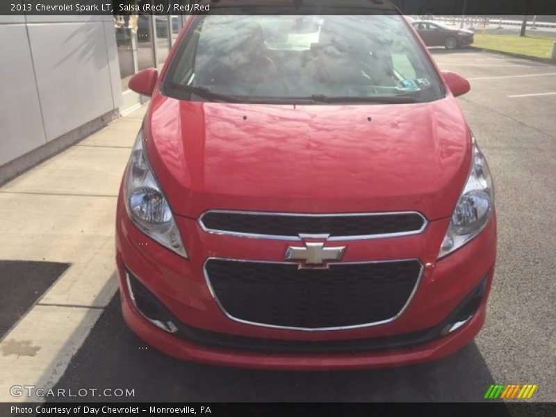 Salsa (Red) / Red/Red 2013 Chevrolet Spark LT