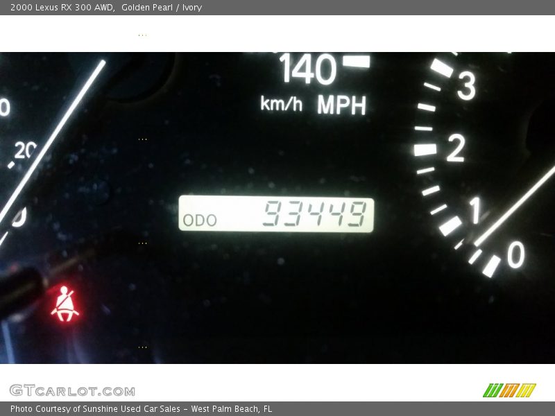 Golden Pearl / Ivory 2000 Lexus RX 300 AWD