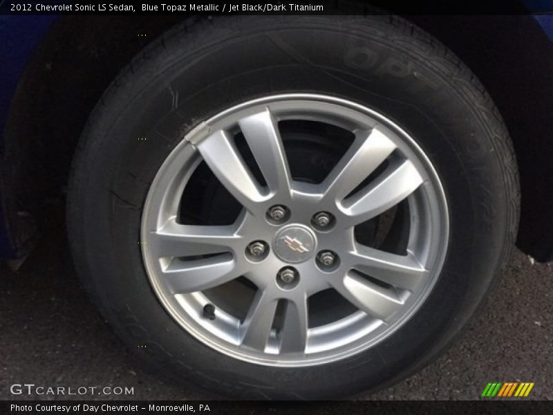 Blue Topaz Metallic / Jet Black/Dark Titanium 2012 Chevrolet Sonic LS Sedan