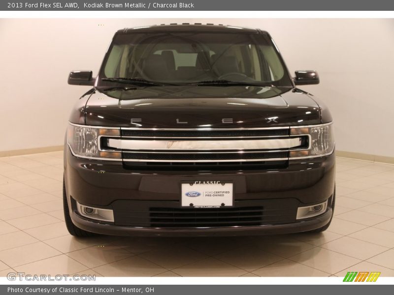 Kodiak Brown Metallic / Charcoal Black 2013 Ford Flex SEL AWD