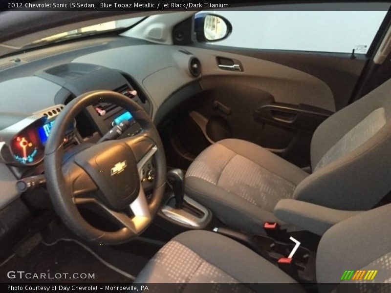 Blue Topaz Metallic / Jet Black/Dark Titanium 2012 Chevrolet Sonic LS Sedan