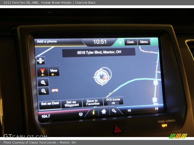 Kodiak Brown Metallic / Charcoal Black 2013 Ford Flex SEL AWD