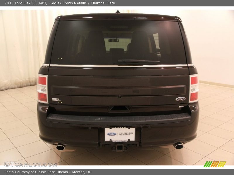 Kodiak Brown Metallic / Charcoal Black 2013 Ford Flex SEL AWD