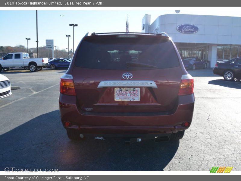 Salsa Red Pearl / Ash 2010 Toyota Highlander Limited