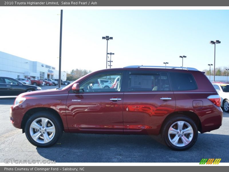 Salsa Red Pearl / Ash 2010 Toyota Highlander Limited