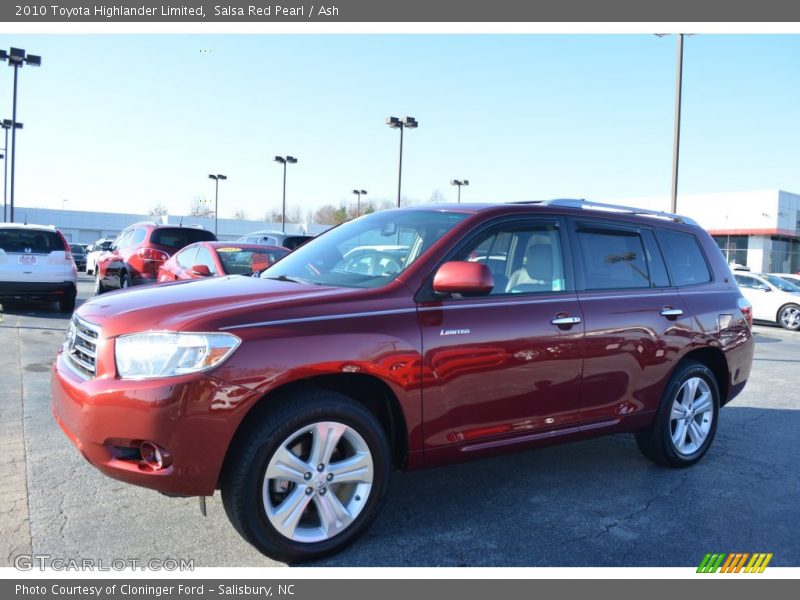 Salsa Red Pearl / Ash 2010 Toyota Highlander Limited