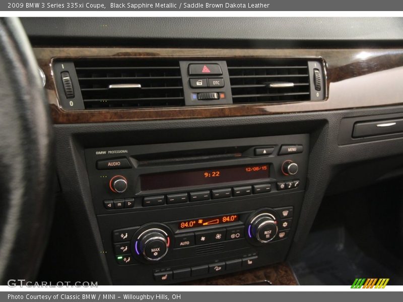 Black Sapphire Metallic / Saddle Brown Dakota Leather 2009 BMW 3 Series 335xi Coupe