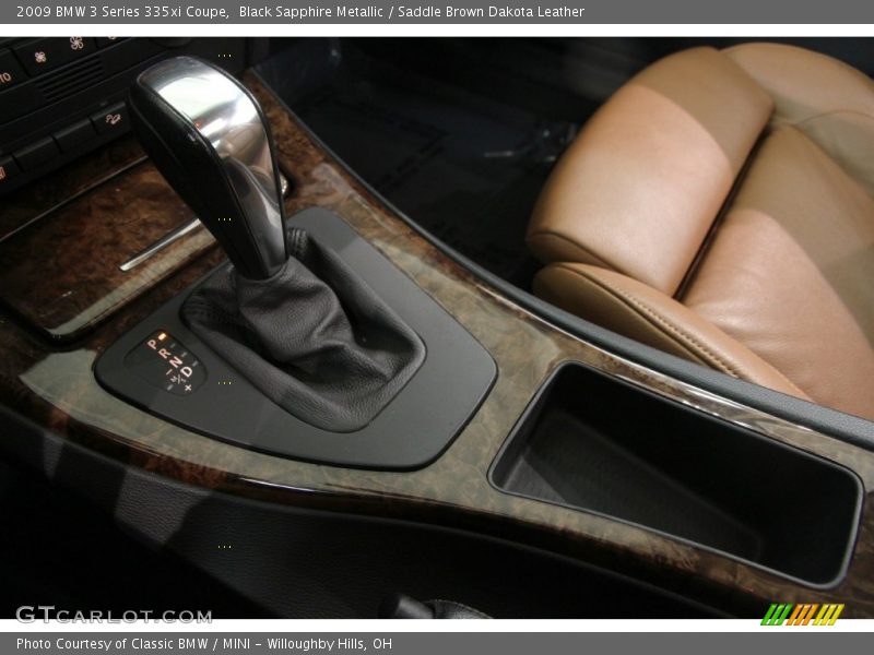 Black Sapphire Metallic / Saddle Brown Dakota Leather 2009 BMW 3 Series 335xi Coupe