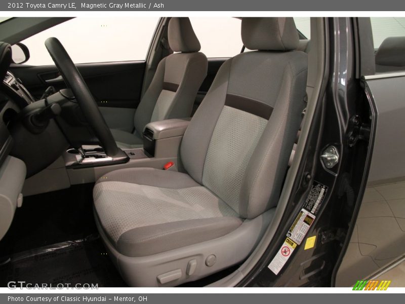 Magnetic Gray Metallic / Ash 2012 Toyota Camry LE