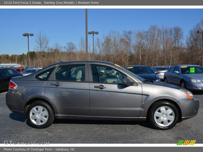 Sterling Grey Metallic / Medium Stone 2010 Ford Focus S Sedan