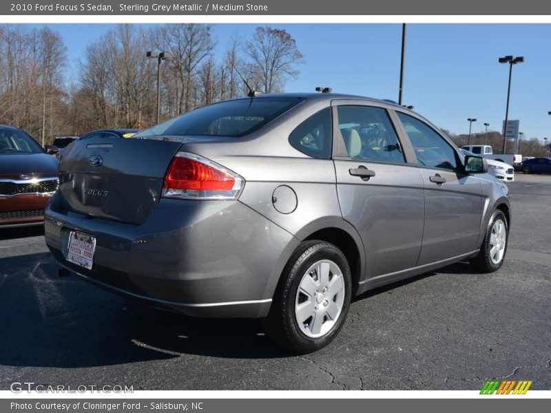 Sterling Grey Metallic / Medium Stone 2010 Ford Focus S Sedan