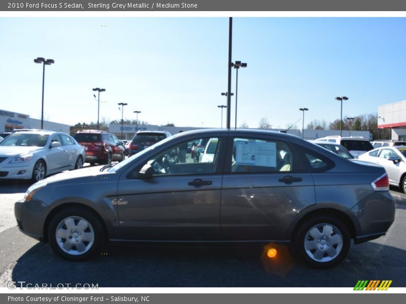 Sterling Grey Metallic / Medium Stone 2010 Ford Focus S Sedan