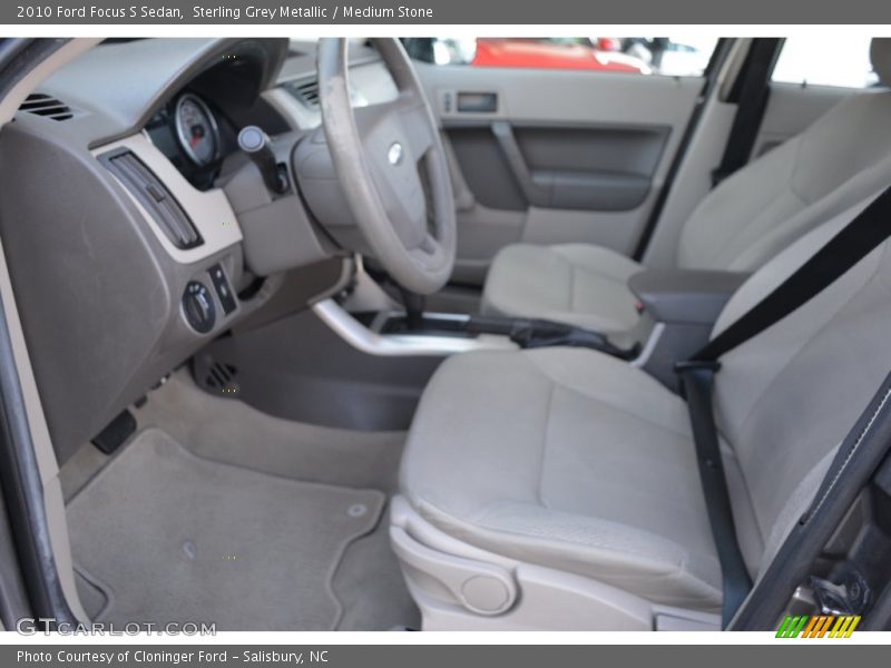 Sterling Grey Metallic / Medium Stone 2010 Ford Focus S Sedan