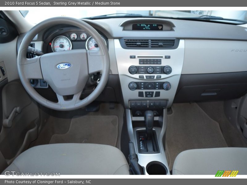 Sterling Grey Metallic / Medium Stone 2010 Ford Focus S Sedan