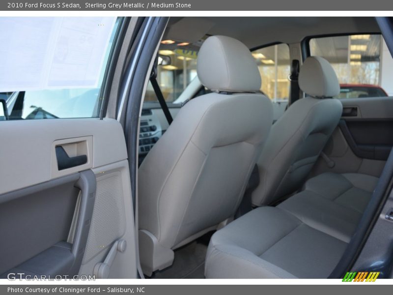 Sterling Grey Metallic / Medium Stone 2010 Ford Focus S Sedan