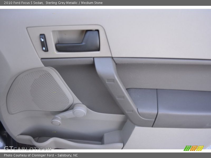 Sterling Grey Metallic / Medium Stone 2010 Ford Focus S Sedan