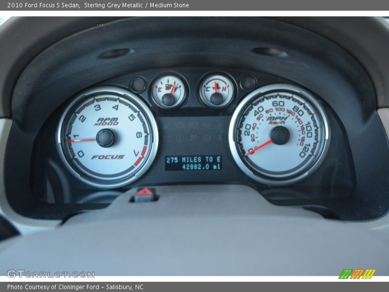 Sterling Grey Metallic / Medium Stone 2010 Ford Focus S Sedan