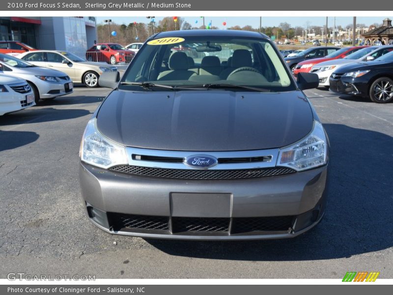 Sterling Grey Metallic / Medium Stone 2010 Ford Focus S Sedan