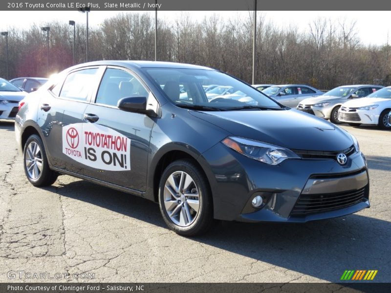 Slate Metallic / Ivory 2016 Toyota Corolla LE Eco Plus