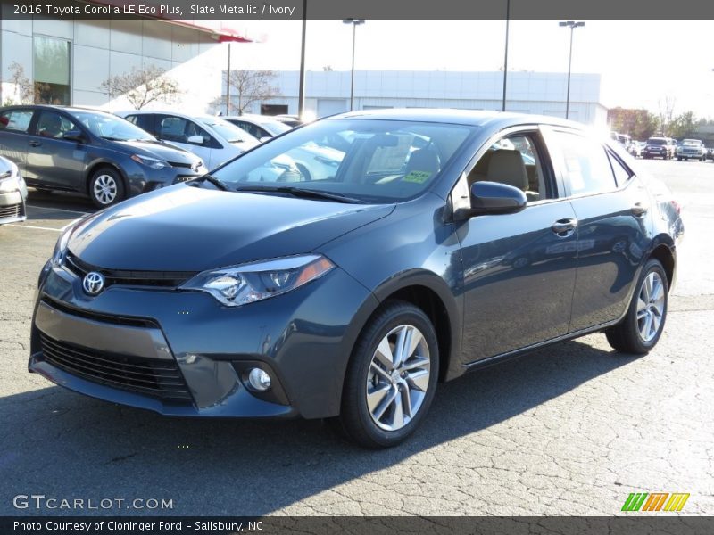 Slate Metallic / Ivory 2016 Toyota Corolla LE Eco Plus