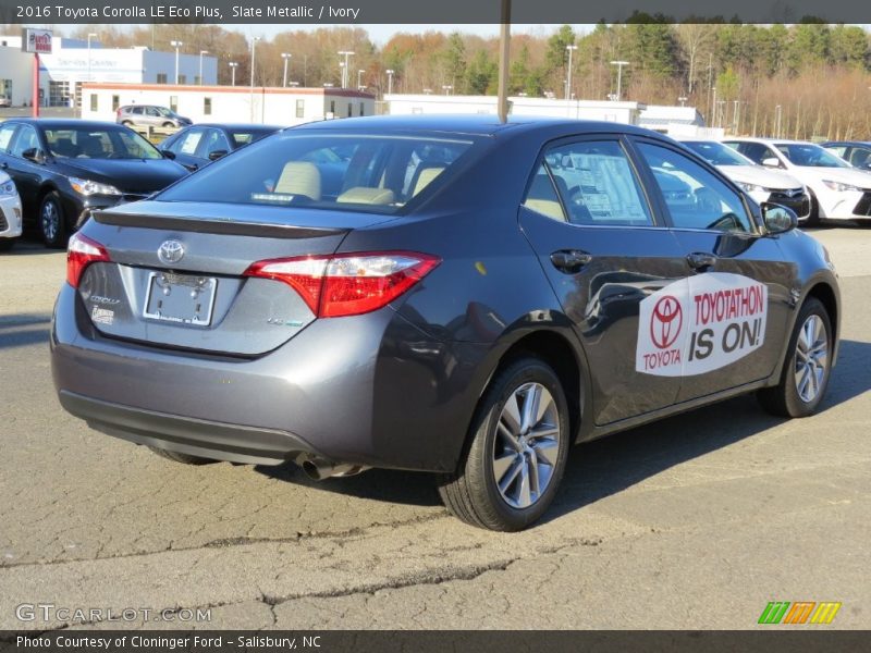 Slate Metallic / Ivory 2016 Toyota Corolla LE Eco Plus