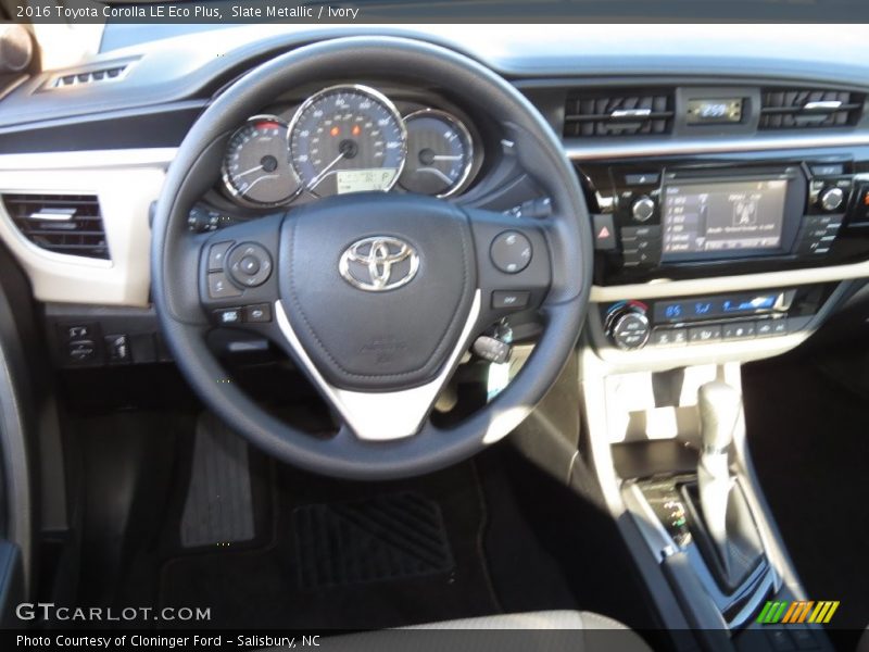 Slate Metallic / Ivory 2016 Toyota Corolla LE Eco Plus