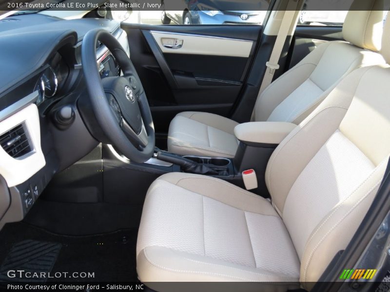 Slate Metallic / Ivory 2016 Toyota Corolla LE Eco Plus