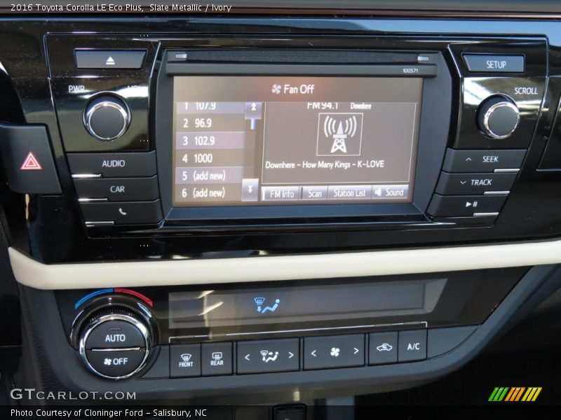 Slate Metallic / Ivory 2016 Toyota Corolla LE Eco Plus