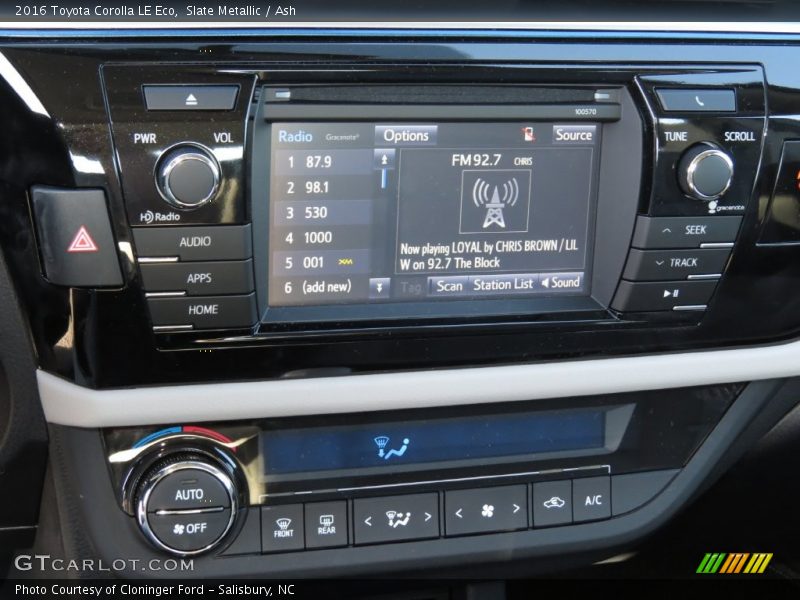 Slate Metallic / Ash 2016 Toyota Corolla LE Eco