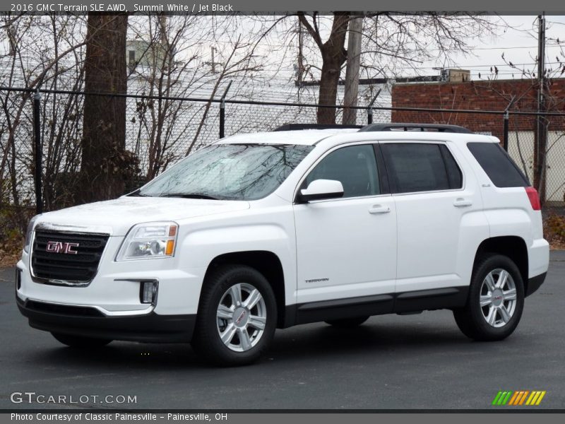 Summit White / Jet Black 2016 GMC Terrain SLE AWD